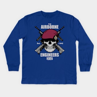 Airborne Engineers Kids Long Sleeve T-Shirt